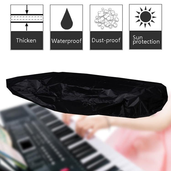 88 Key Electronic Keyboard Cover Water Repellent Oxford Cloth Black Piano Accessories