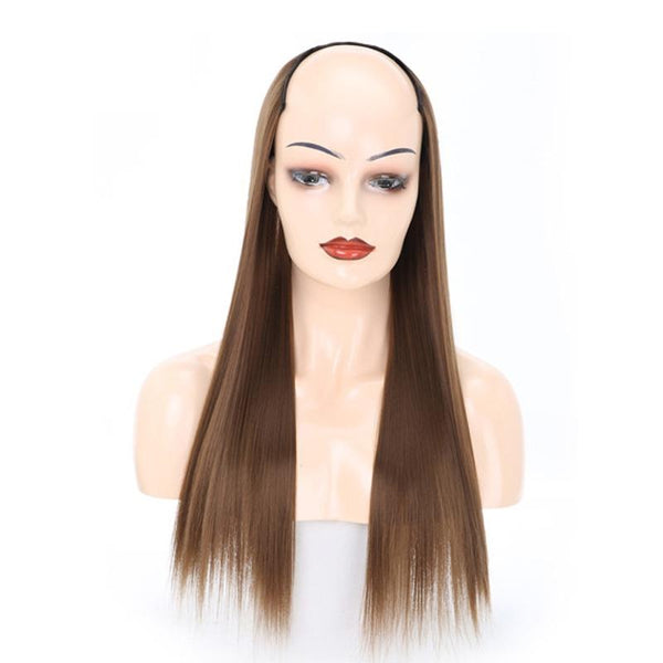 U Shaped Half Wig Long Straight Hair Extension In Colour 11.Us 12 Hair Extensions