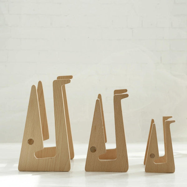 Bamboo Wood Desktop Storage Rack For Computers And Tablets Monitor Mounts & Stands