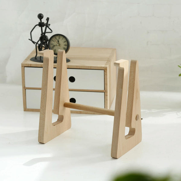 Bamboo Wood Desktop Storage Rack For Computers And Tablets Monitor Mounts & Stands