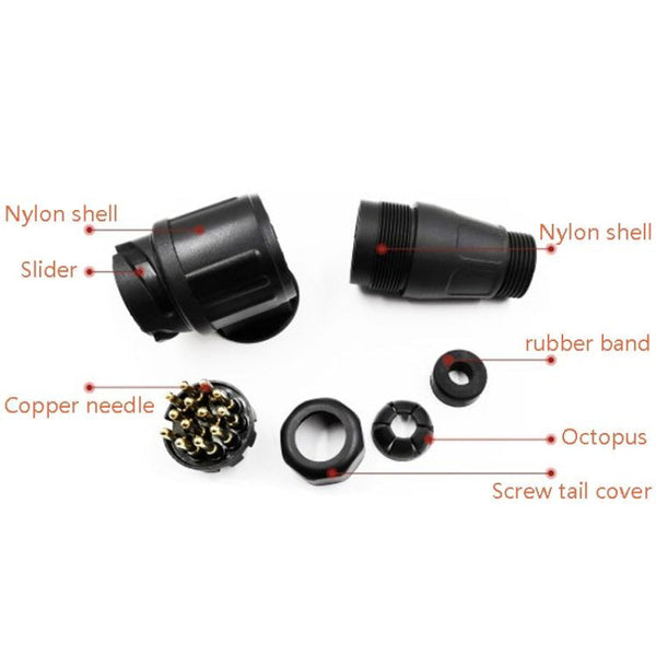 Thirteen Core Nail Trailer Plug Socket For Vp1130e With Pure Copper Contacts Other Car Video