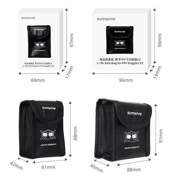 Dji Fpv Battery Explosion Proof Bag For Glasses And Drone Batteries Other Camera & Photo Accs