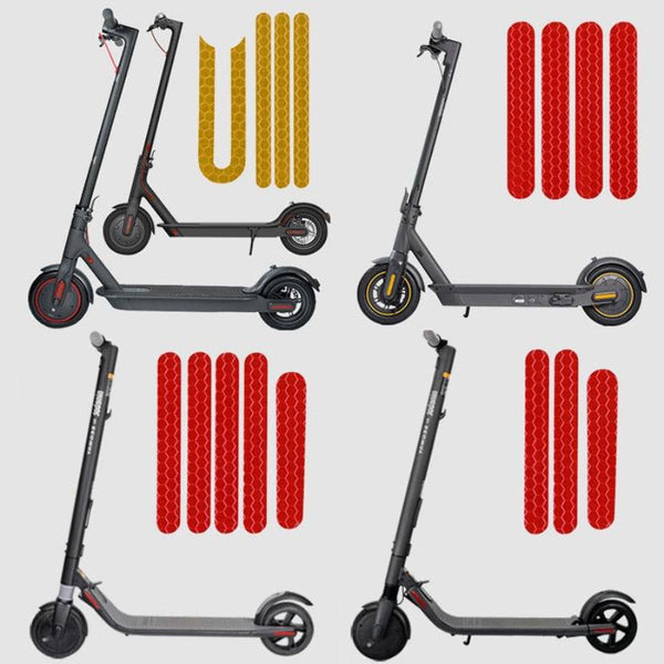 Reflective Stickers For Ninebot Es1 Scooter In Yellow Decals & Stickers