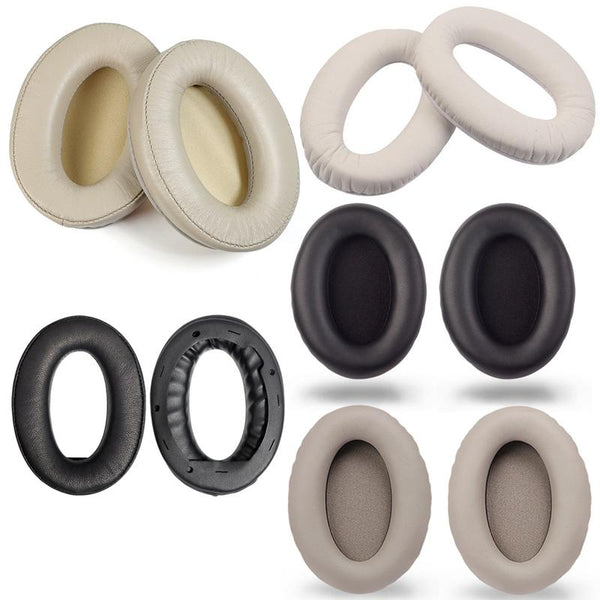 2 Pieces Headset Sponge Covers For Sony Wh 1000Xm2 Xm3 Xm4 Black Protein Headphone Accessories