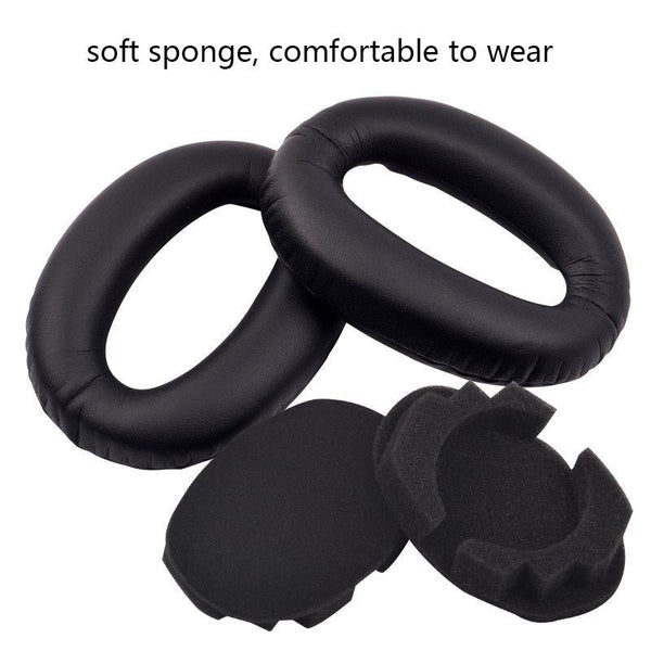 2 Pack Headset Covers For Wh 1000Xm2 Xm3 Xm4 Black Lambskin Headphone Accessories