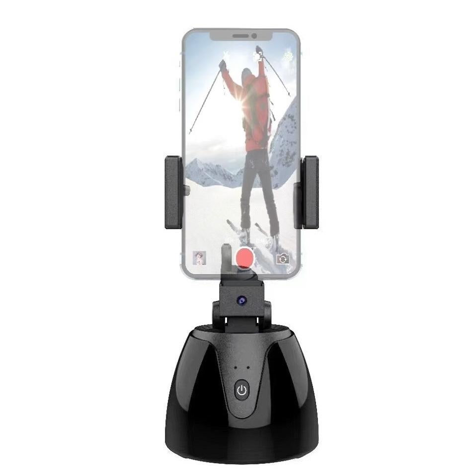 Smart 360 Degree Follow Up Tripod Head For Live Video Recording With Battery Tripod Heads
