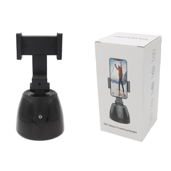 Smart 360 Degree Follow Up Tripod Head For Live Video Recording With Battery Tripod Heads
