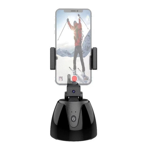 Smart 360 Degree Follow Up Tripod Head For Live Video Recording With Battery Tripod Heads