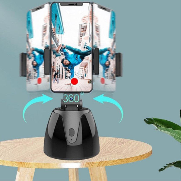 Smart 360 Degree Follow Up Tripod Head With Live Video Recording And Charging Tripods & Monopods