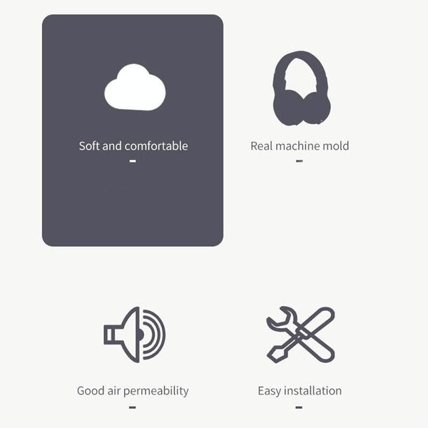 2 Pack Flannel Earmuff Covers For Logitech A40 Gaming Headset Headphone Accessories