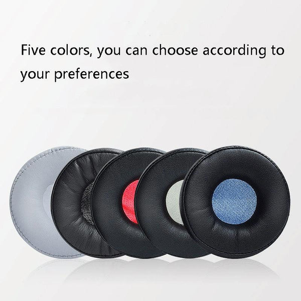 2 Pack Leather Headphone Sponge Covers For Jabra Revo Wireless Black Blue Headphone Accessories