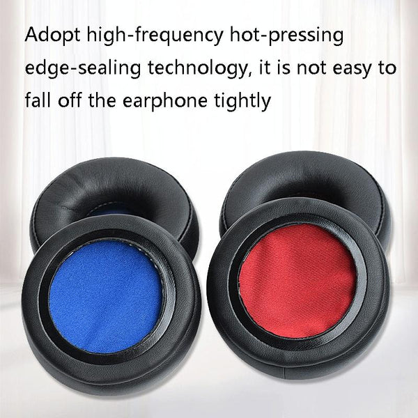 2 Pack Leather Headphone Sponge Covers For Jabra Revo Wireless Black Blue Headphone Accessories