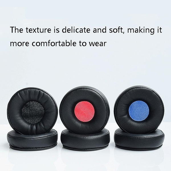 2 Pack Leather Headphone Sponge Covers For Jabra Revo Wireless Black Blue Headphone Accessories