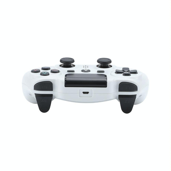 Wireless Playstation Four Game Controller In White With Vibration Feature Controllers & Attachments