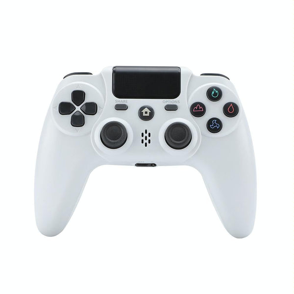 Wireless Playstation Four Game Controller In White With Vibration Feature Controllers & Attachments