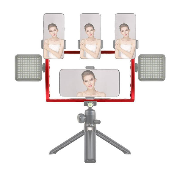 Diving Dual Handheld Grip Bracket Stabilizer Extension Phone Clamp Camera Rig Cage Other Cameras Accessories