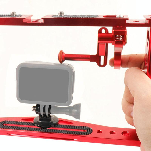 Underwater Dual Handheld Grip For Gopro Hero9 Hero8 And Hero7 Red Other Camera & Photo Accs
