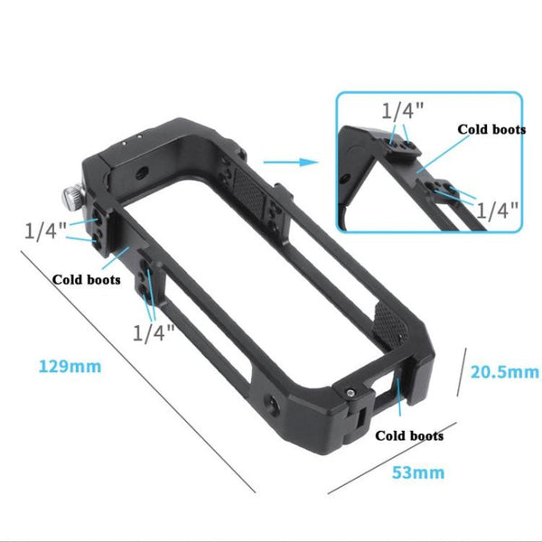 Metal Camera Cage With Cold Shoe For Vertical Protection Frame Camera Cases Bags & Covers