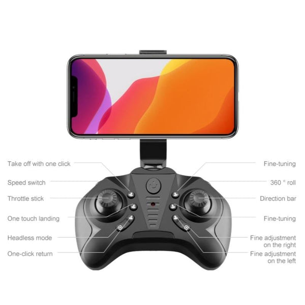 Mini Folding Drone For Aerial Photography Without Camera In Grey Camera Drones