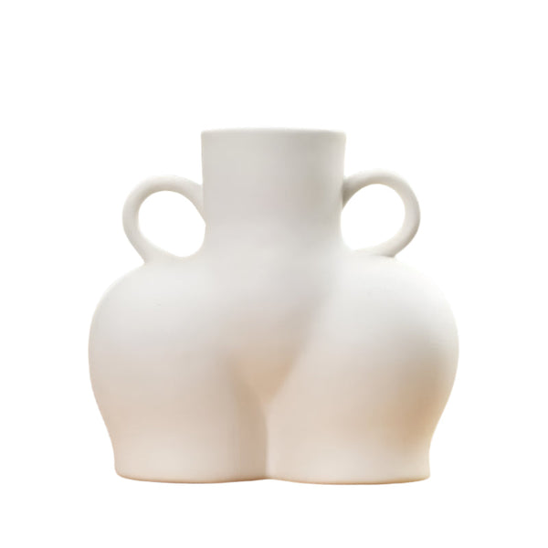 Large Unglazed Ceramic Vase For Home Decor And Dried Flower Arrangements Vases