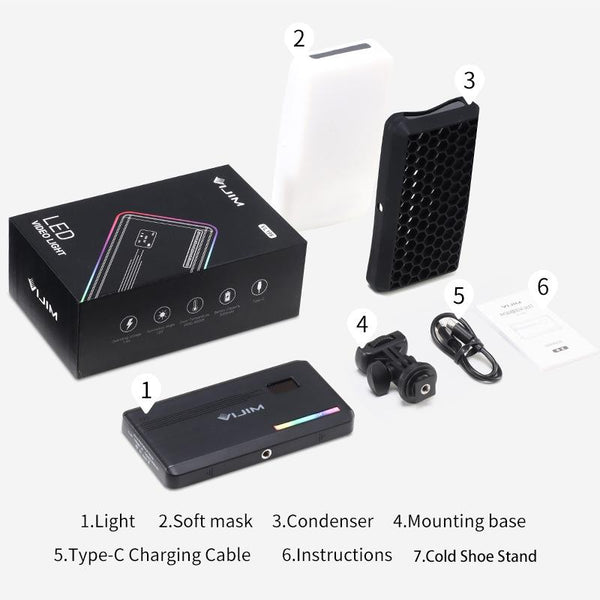 Hand Held Rgb Fill Light For Portable Photography With Adjustable Brightness Costume Lights