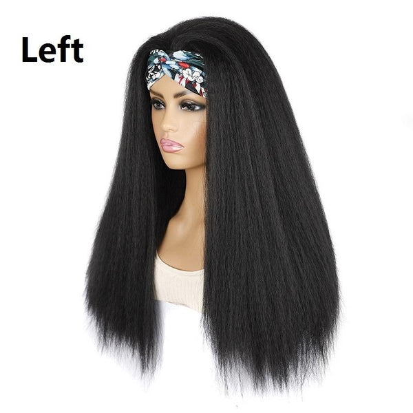 Long Hair Corn Beard Wig Headband For Extensions And Styling_#0 Hair Extensions