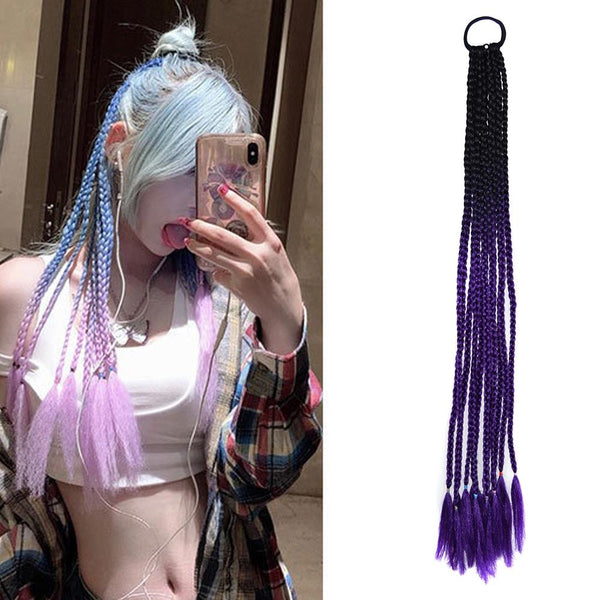 Vibrant Corn Silk Braid Hair Band Wig In Colour 06 For Styling Hair Extensions