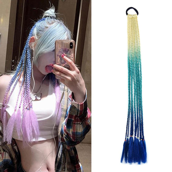 Colourful Braid Hair Band Wigs With Corn Silk Dreadlocks For Versatile Styling Hair Accessories