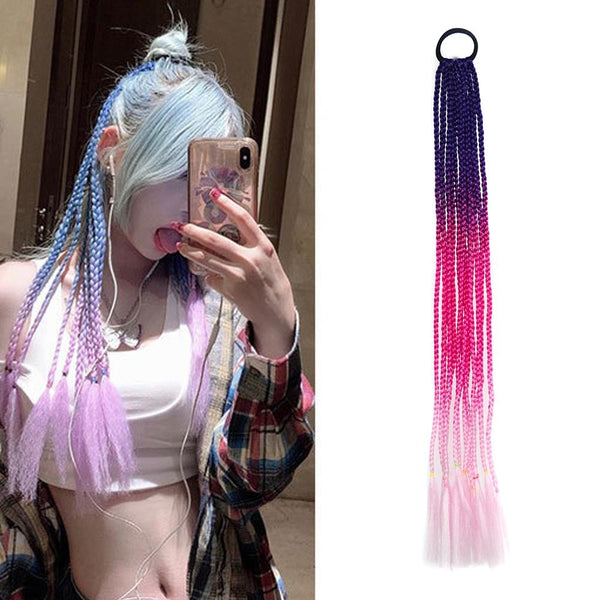 27 Corn Silk Braid Hair Band Wigs With Colourful Dreadlocks For Styling Hair Extensions