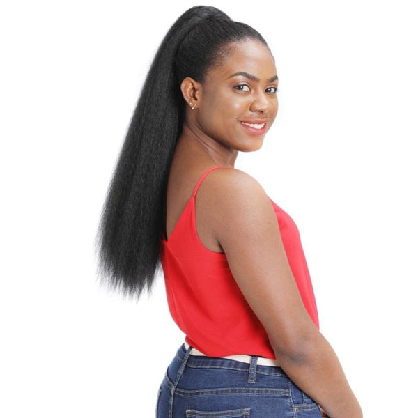 Fluffy Corn Whisker Long Curly Ponytail In Colour 1.1B For Hair Styling Hair Extensions