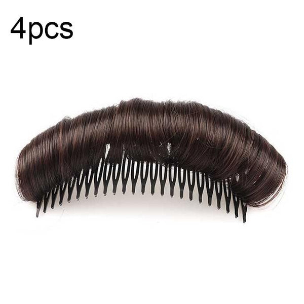 Dark 4 Piece Hair Root Padding Combing Pack 10Cm Hair Extensions