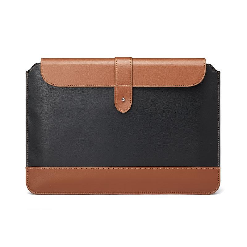 14 15.4 Inch Microfiber Notebook Liner Bag Black And Brown For Protection Laptop Cases & Bags