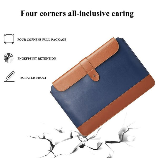 Horizontal Microfiber Notebook Liner And Power Bag For 13 To 14 Inch Devices Laptop Cases & Bags
