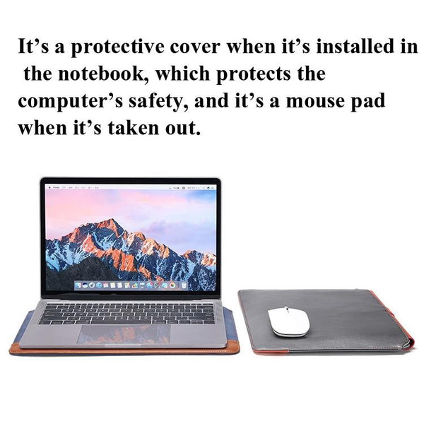 Horizontal Microfiber Notebook Liner And Power Bag For 13 To 14 Inch Devices Laptop Cases & Bags
