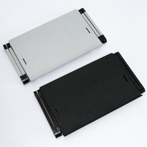 Folding Laptop Desk With Mouse Board In Silver Aluminium Alloy Laptop Desks