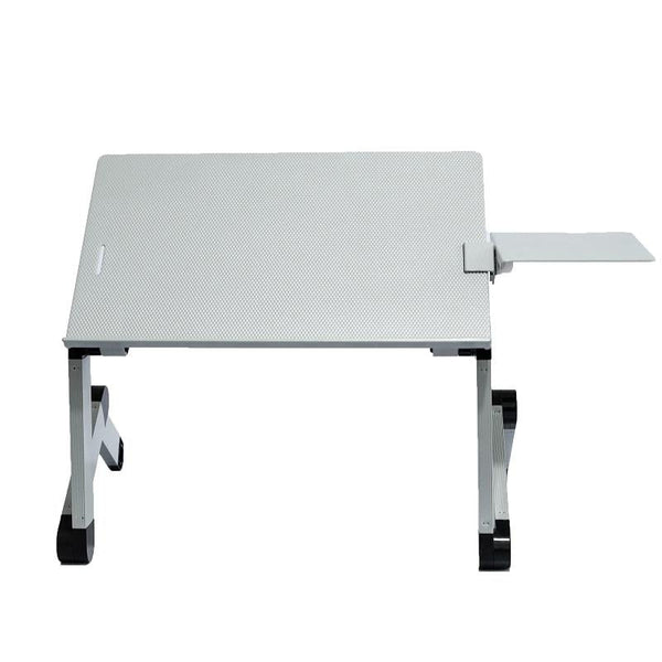 Folding Laptop Desk With Mouse Board In Silver Aluminium Alloy Laptop Desks