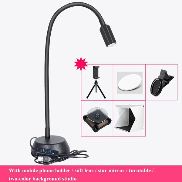 Led Jewelry Table Lamp For Family Portraits And Photography Lamps