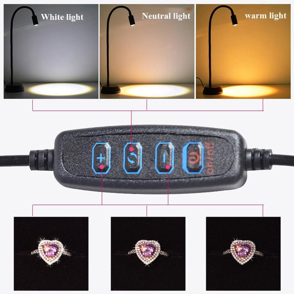 Led Jewelry Table Lamp For Family Portraits And Photography Lamps