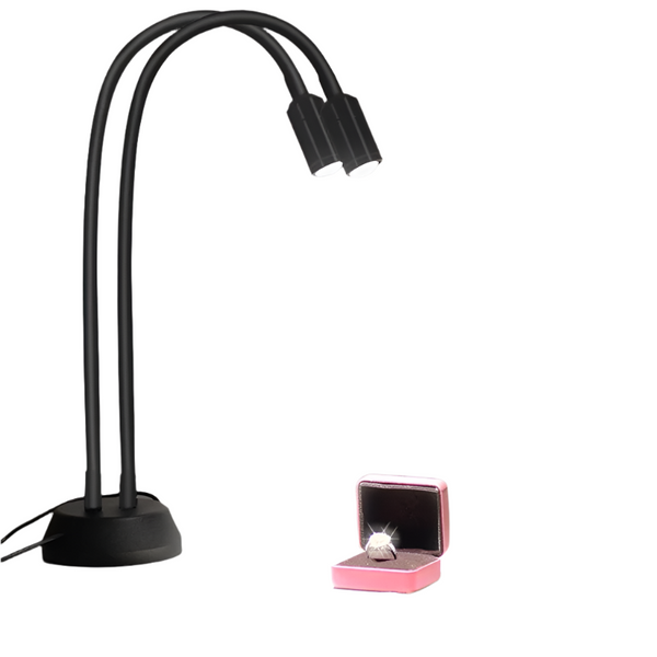 Double Head Led Jewelry Table Lamps For Live Photos Other Tools