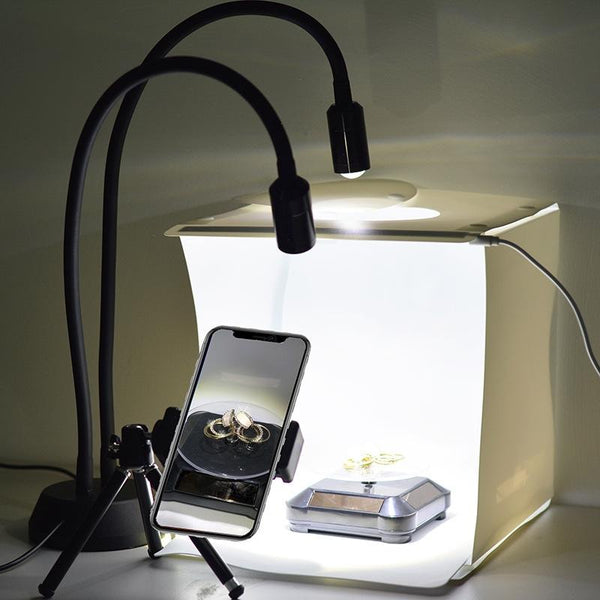 Double Head Led Jewelry Table Lamp For Live Photography Applications Lamps