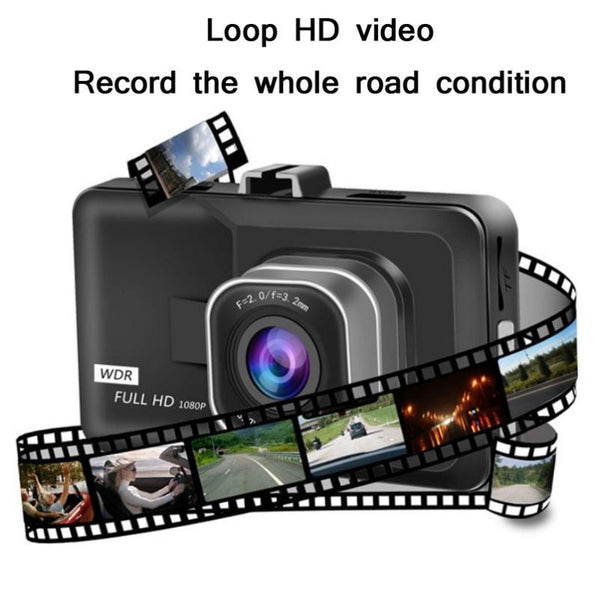 1080P Hd 3.0 Wide Angle Driving Recorder With Reversing Image Function Other Car Video