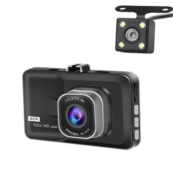 1080P Hd 3.0 Wide Angle Dash Cam With Reversing Image Function Other Car Video