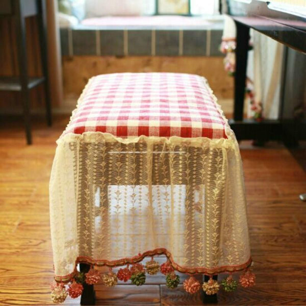 Lace Embroidered Piano Dust Cover For 36 Centimetre Pianos With Sun Protection Piano Accessories