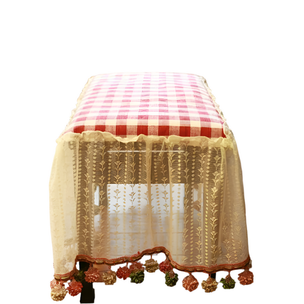 Lace Embroidered Piano Dust Cover For 36 Centimetre Pianos With Sun Protection Piano Accessories