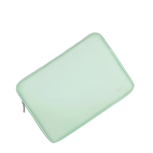 Mint Green Pu Leather Laptop Bag For 13 To 14 Inch Devices Laptop Cases & Bags