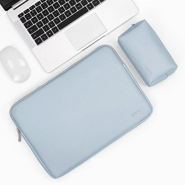 Sixteen Seventeen Inch Power Laptop Bag Sky Blue Pu Leather Laptop Cases & Bags
