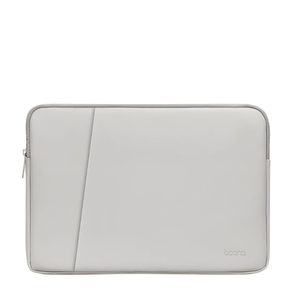 Double Layer Leather Laptop Bag 16 / 17 Inch Gray Laptop Cases & Bags