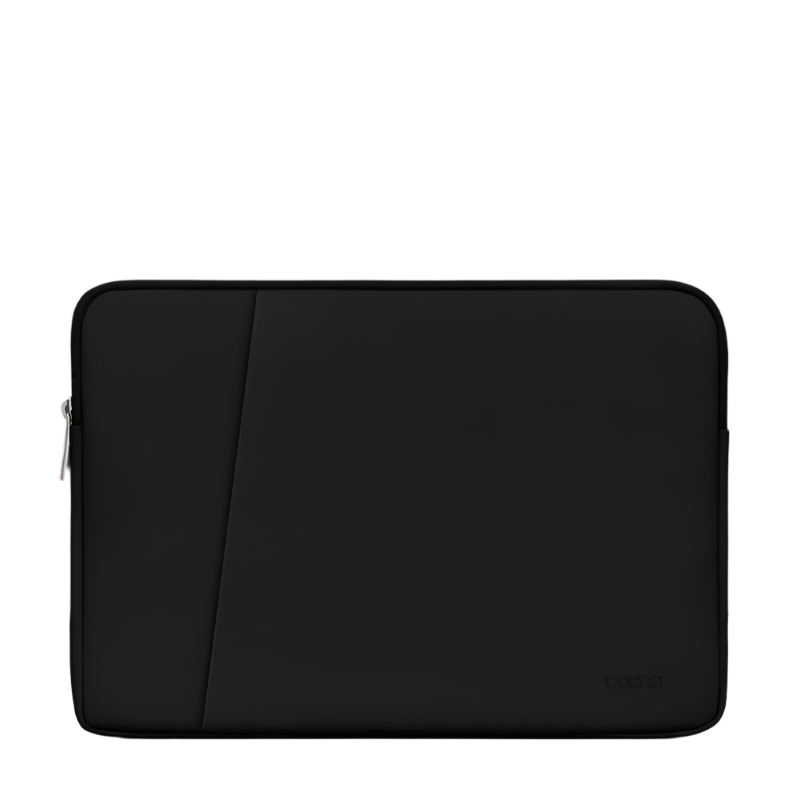 Midnight Black Leather Laptop Bag 16 17 Inch Double Layer Design Durable And Stylish Laptop Cases & Bags