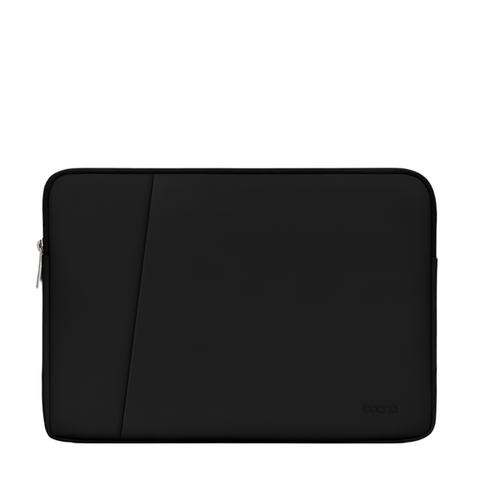 Midnight Black Leather Laptop Bag 16 17 Inch Double Layer Design Durable And Stylish Laptop Cases & Bags