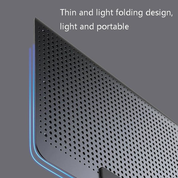 6 Fan Alloy Laptop Cooling Bracket For Quiet Efficient Heat Dissipation Monitor Mounts & Stands